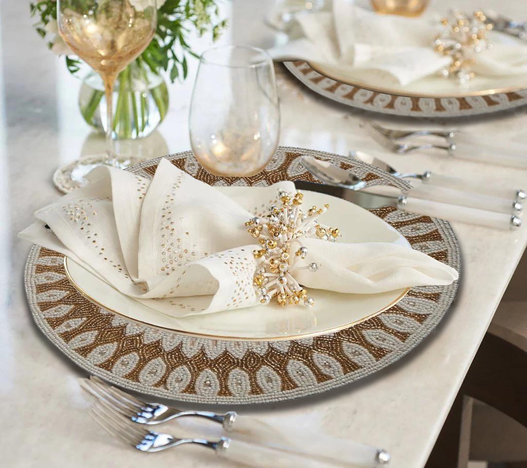 The Naumann Beaded Placemats