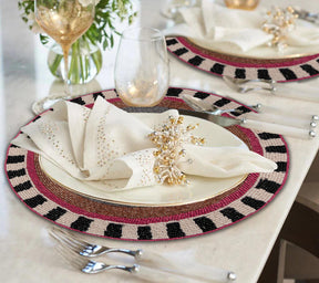 The Blitzen Beaded Placemats