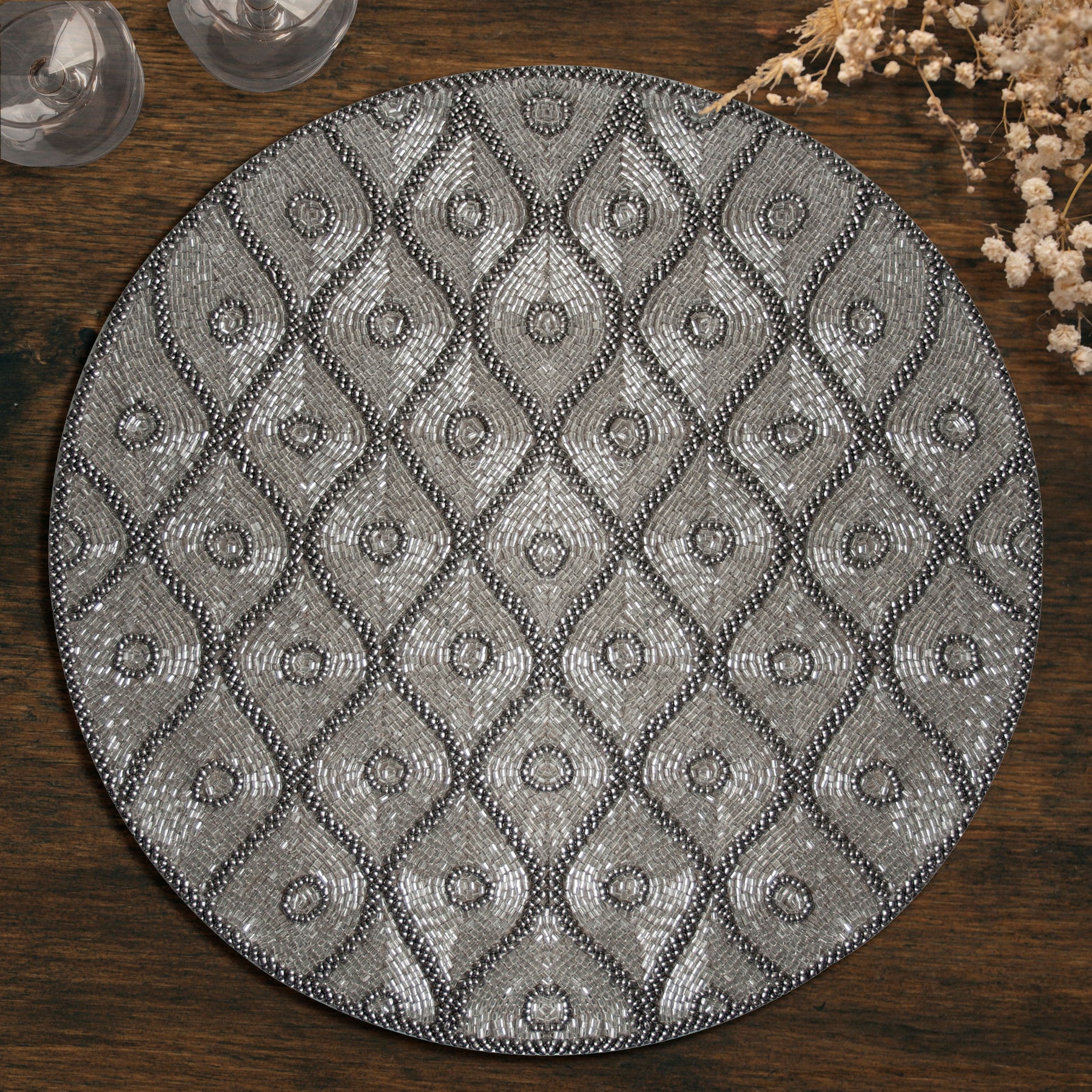 The Alvina Beaded Placemats