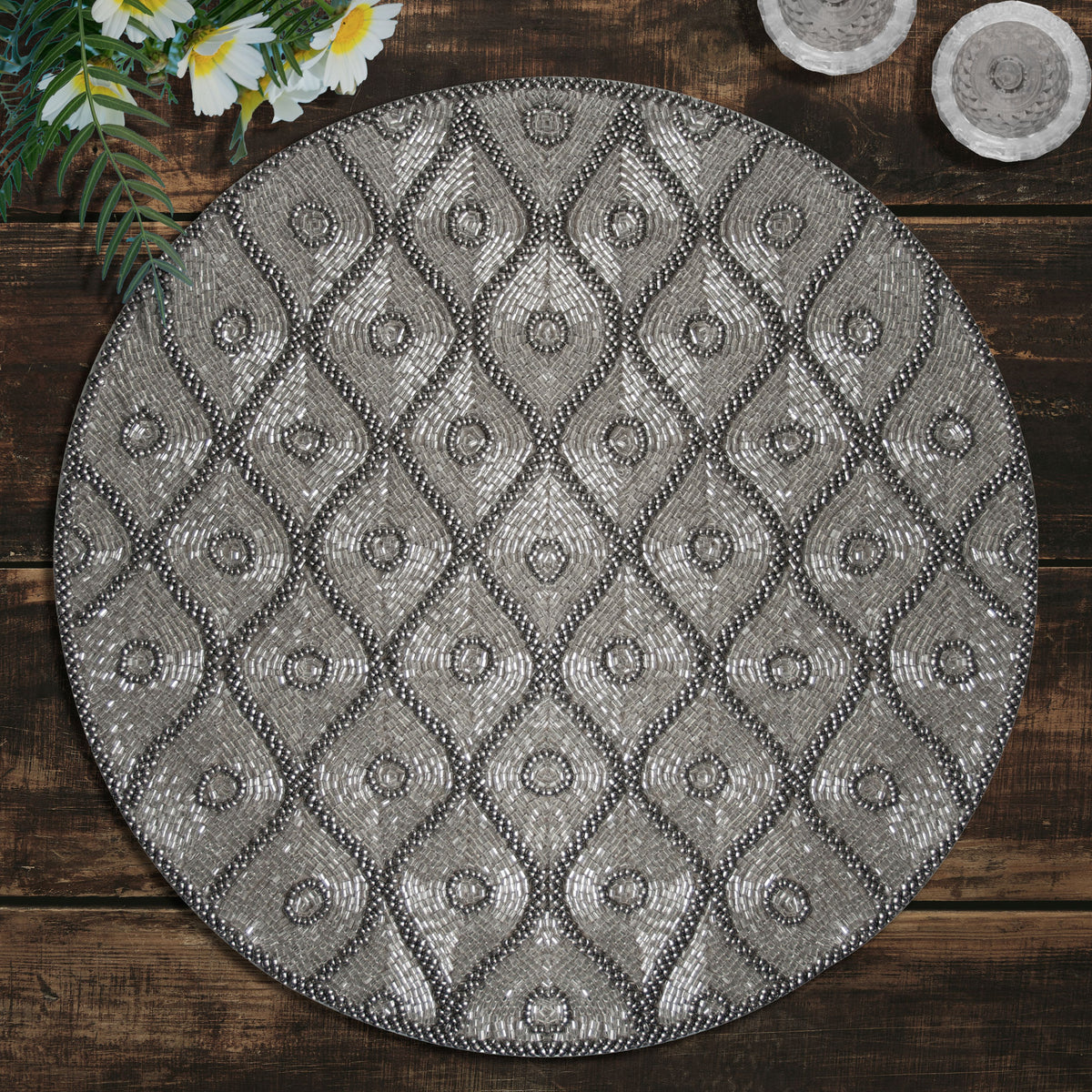 The Alvina Beaded Placemats