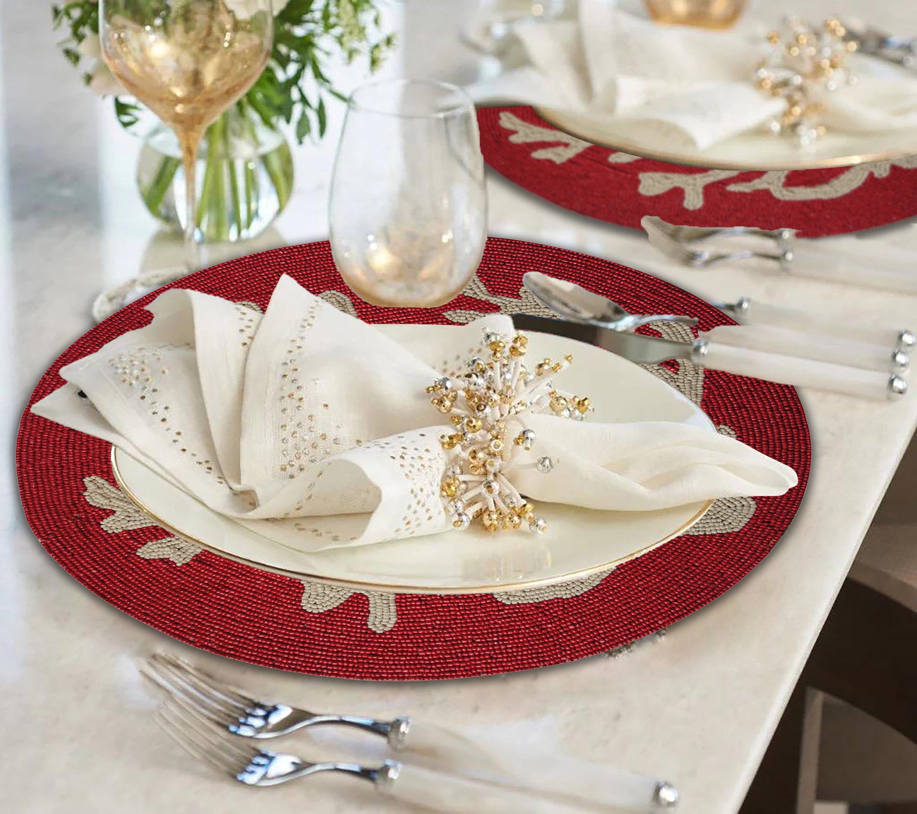 The Teasley Beaded Placemats