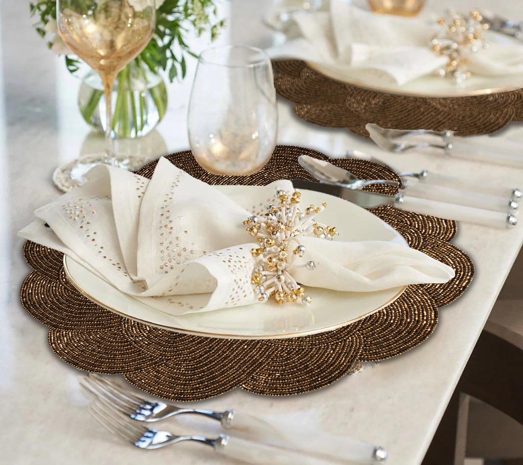 The Jovie Beaded Placemats