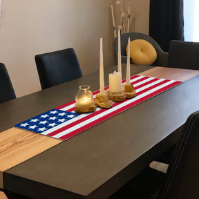 USA Flag Beaded Table Runner