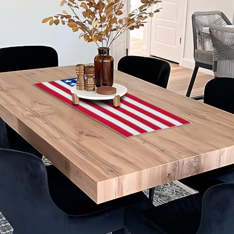 USA Flag Beaded Table Runner