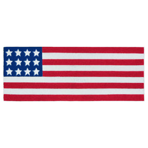 USA Flag Beaded Table Runner