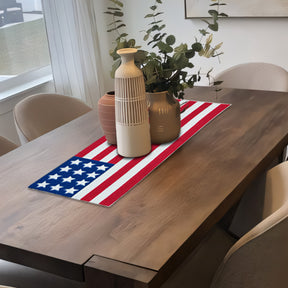 USA Flag Beaded Table Runner