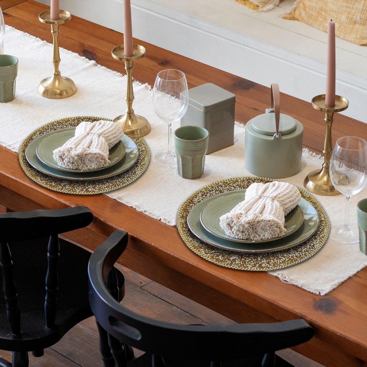 The Fortner Beaded Placemats