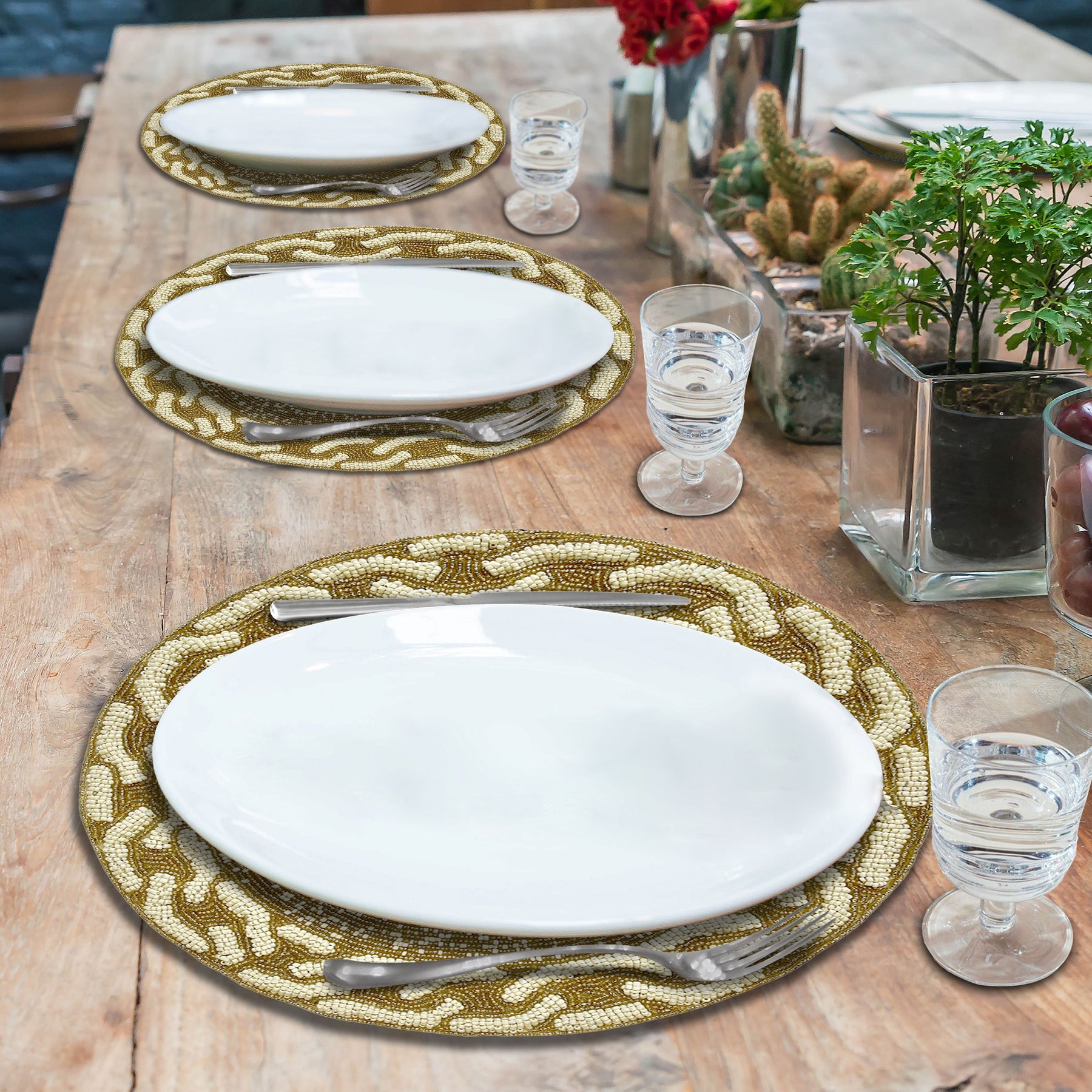 The Floy Beaded Placemats