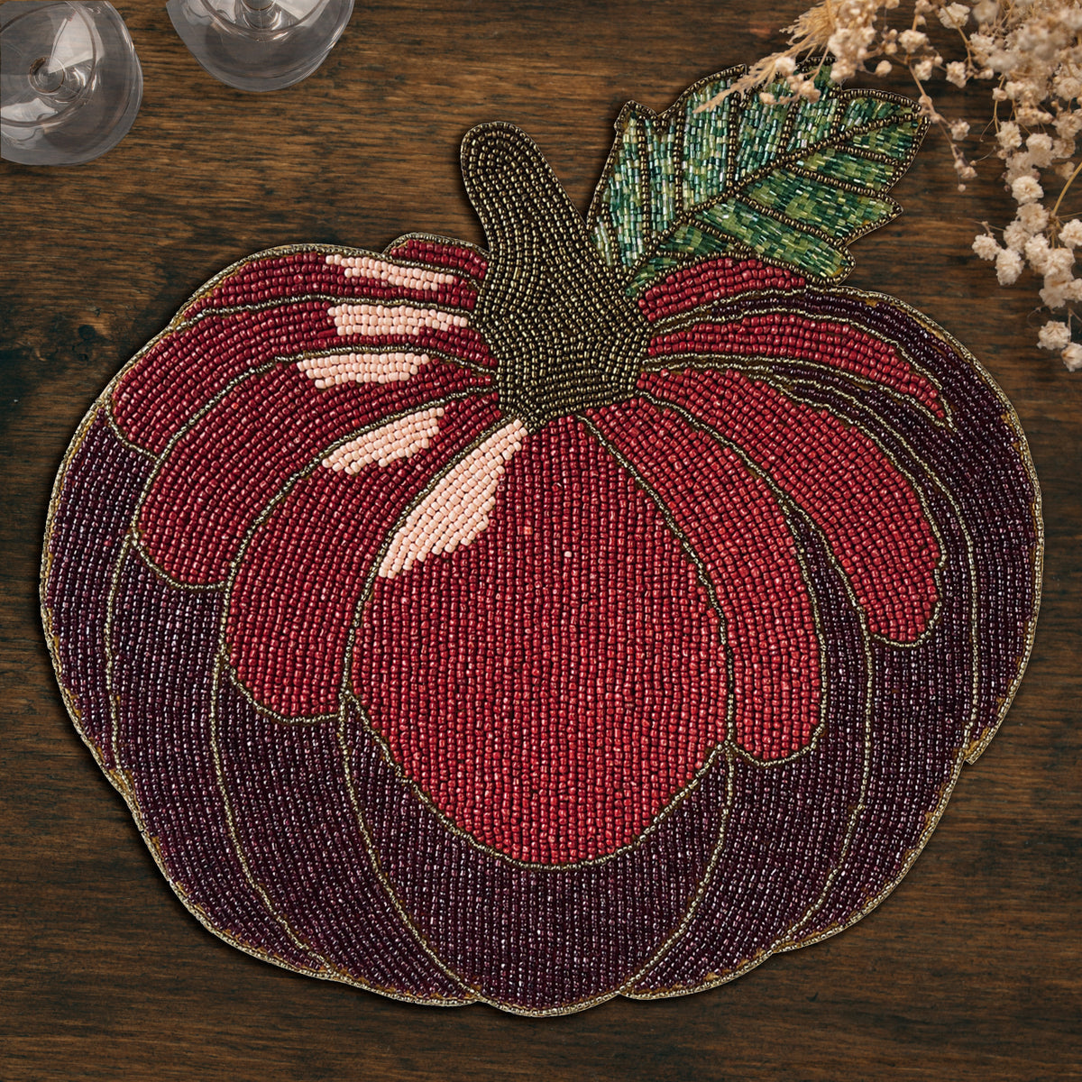 The Lugh Autumn Design Beaded Placemats