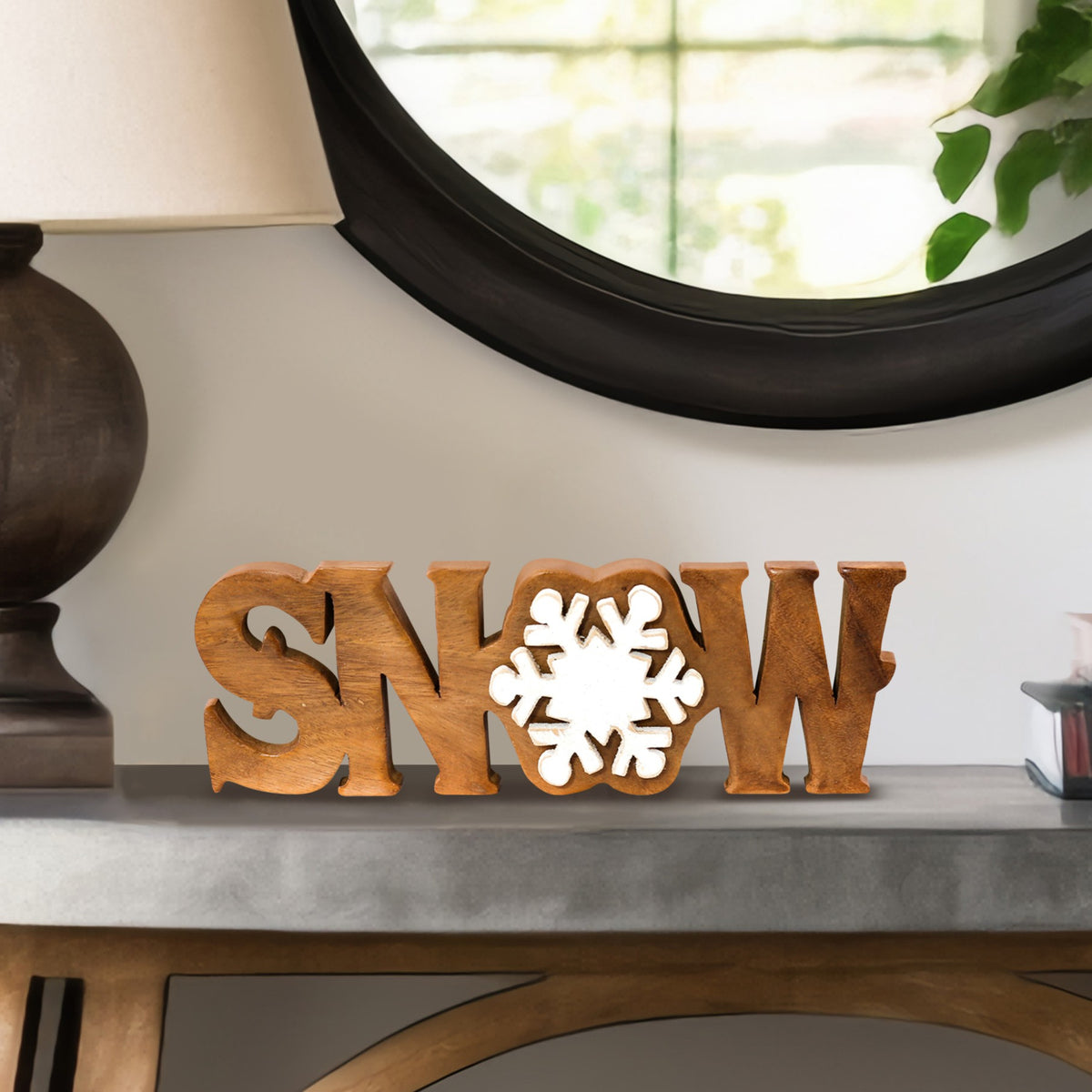 Snow Handmade Wooden Sculpture