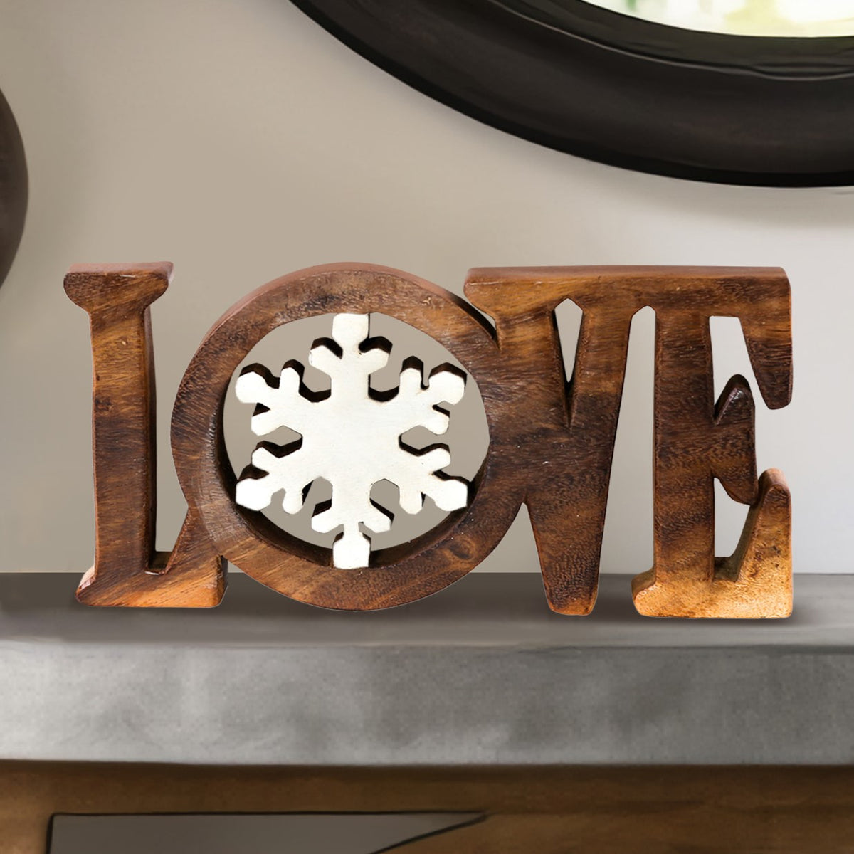 Love Handmade Wooden Sculpture