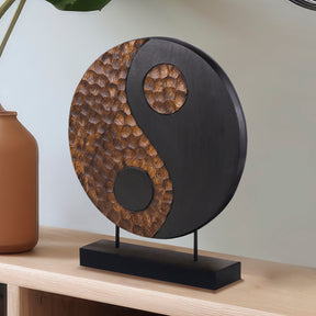 Yin Yang Handmade Wooden Sculpture