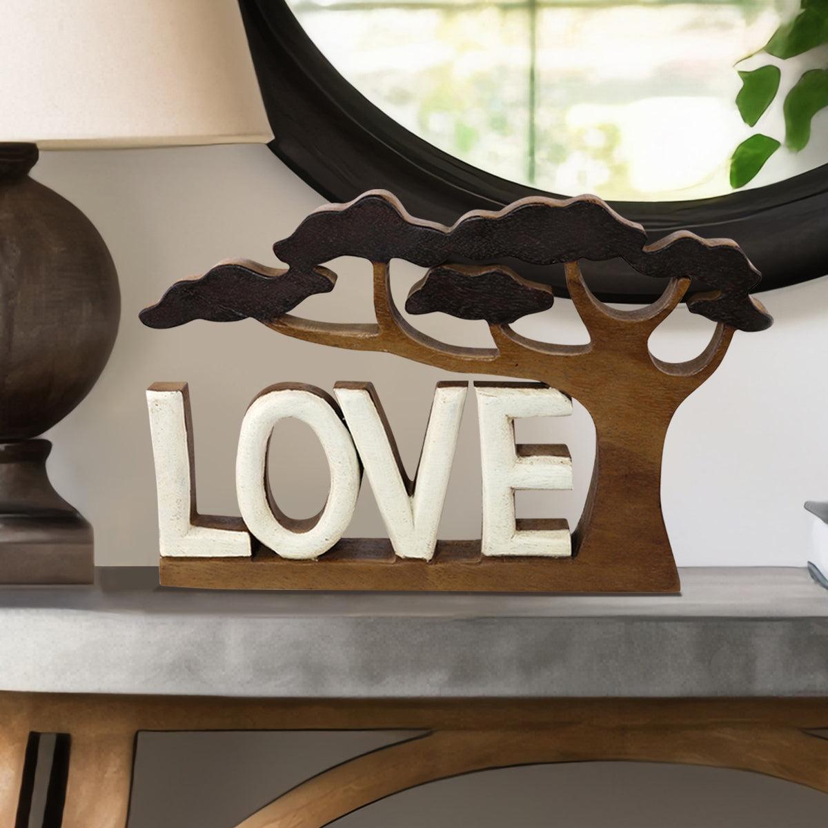 Love Handmade Wooden Sculpture