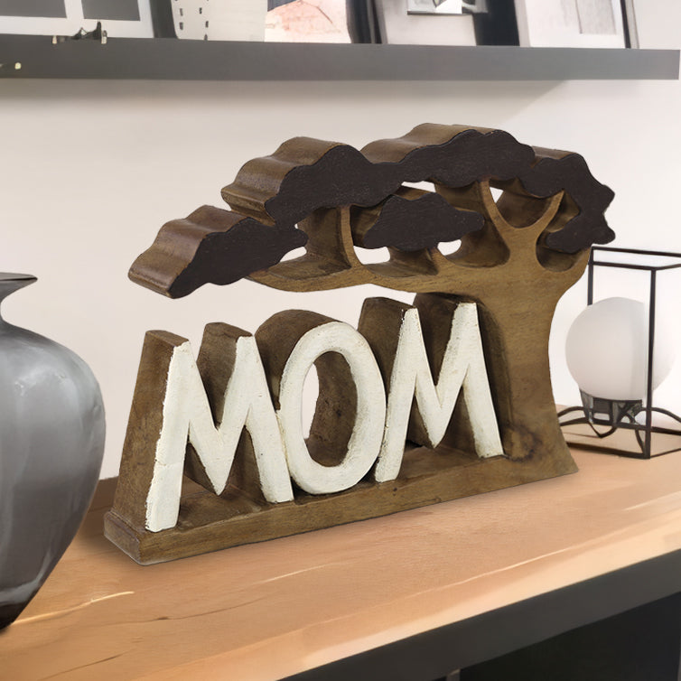 Mom Handmade Wooden Sculpture