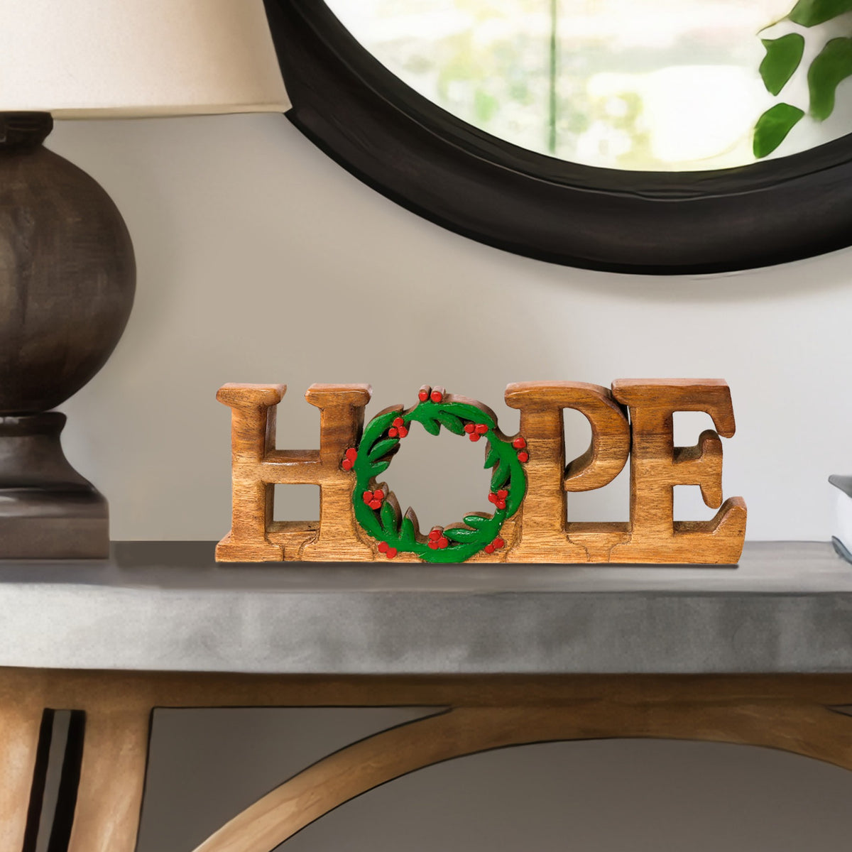 Hope Handmade Wooden Sculpture