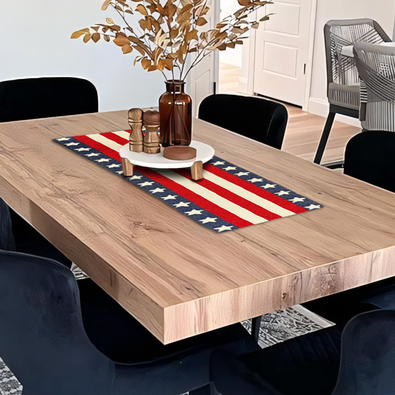 USA Flag Beaded Table Runner