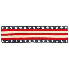 USA Flag Beaded Table Runner