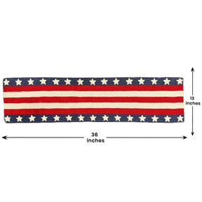 USA Flag Beaded Table Runner