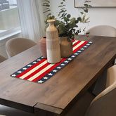 USA Flag Beaded Table Runner