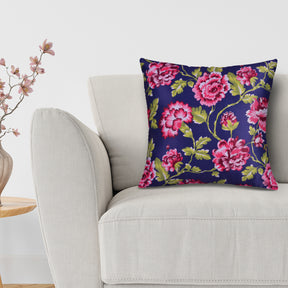 Floral Printed Throw Pillow Covers - 20 x 20 Inches - Decozen