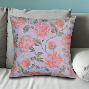 Floral Printed Throw Pillow Covers - 20 x 20 Inches - Decozen