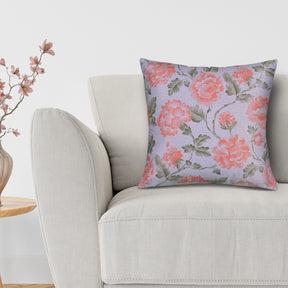 Floral Printed Throw Pillow Covers - 20 x 20 Inches - Decozen