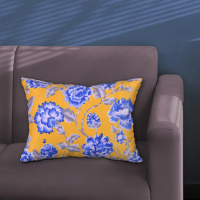 Floral Printed Throw Pillow Covers - 14 x 20 Inches - Decozen