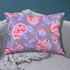 Floral Printed Throw Pillow Covers - 14 x 20 Inches - Decozen