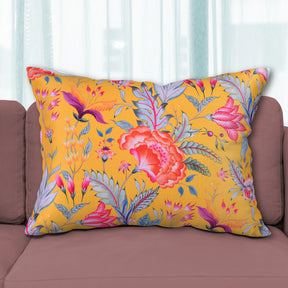 Floral Printed Throw Pillow Covers - 14 x 20 Inches - Decozen