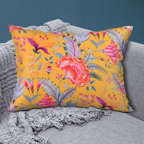 Floral Printed Throw Pillow Covers - 14 x 20 Inches - Decozen