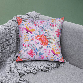 Floral Printed Throw Pillow Covers - 20 x 20 Inches - Decozen