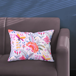 Floral Printed Throw Pillow Covers - 14 x 20 Inches - Decozen