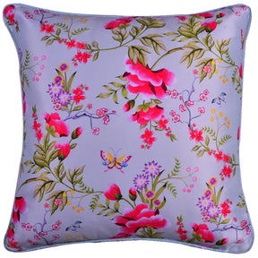 Floral Printed Throw Pillow Covers - 20 x 20 Inches - Decozen