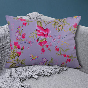 Floral Printed Throw Pillow Covers - 14 x 20 Inches - Decozen