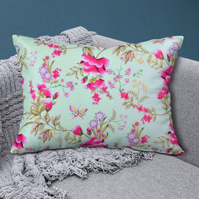 Floral Printed Throw Pillow Covers - 14 x 20 Inches - Decozen