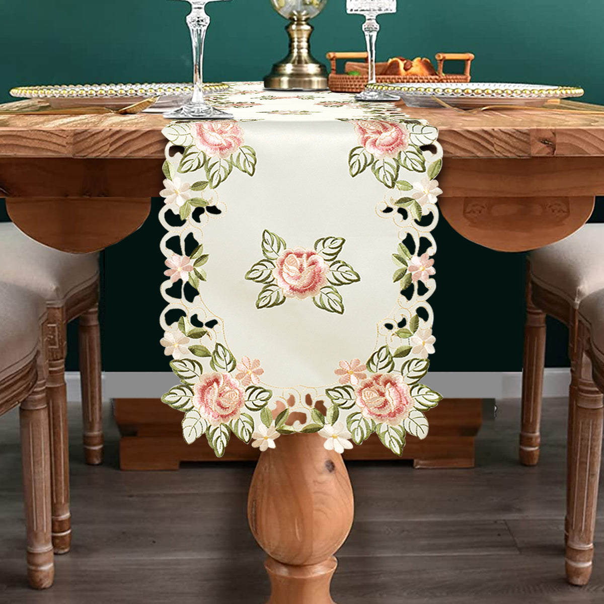 Beige Table Doilies - Bryton Collection - Decozen