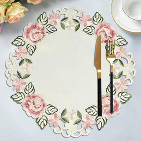 Beige Table Doilies - Bryton Collection - Decozen