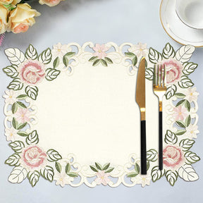 Beige Table Doilies - Bryton Collection - Decozen