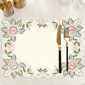 Beige Table Doilies - Bryton Collection - Decozen