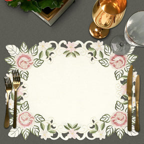 Beige Table Doilies - Bryton Collection - Decozen