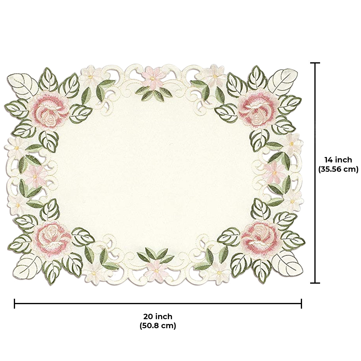 Beige Table Doilies - Bryton Collection - Decozen