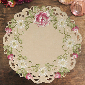 Beige Table Runner - Docia Collection - Decozen