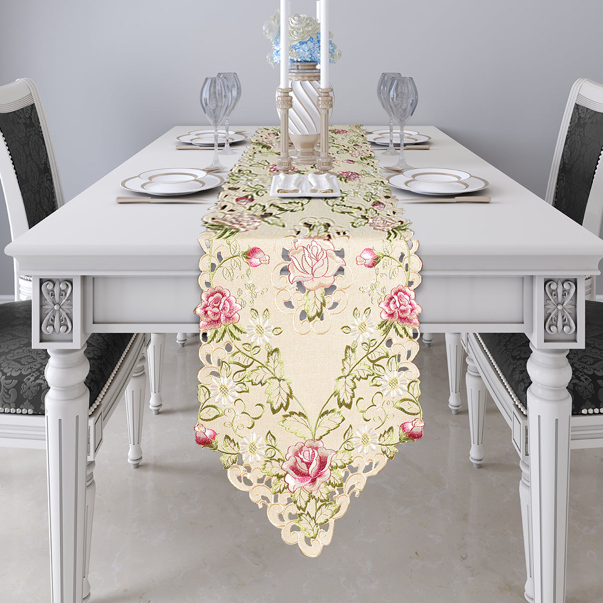 Beige Table Cover - Docia Collection - Decozen