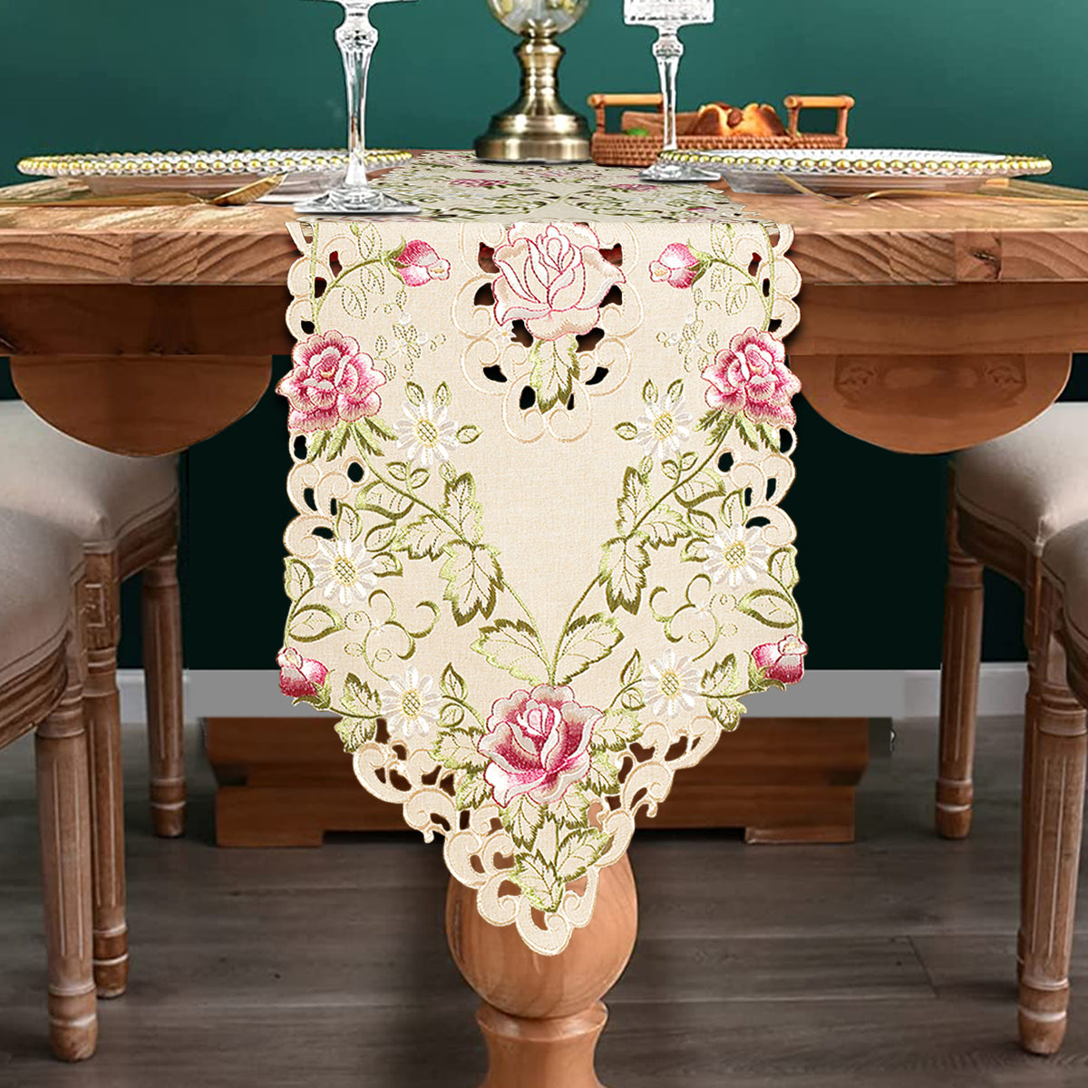 Beige Table Cover - Docia Collection - Decozen