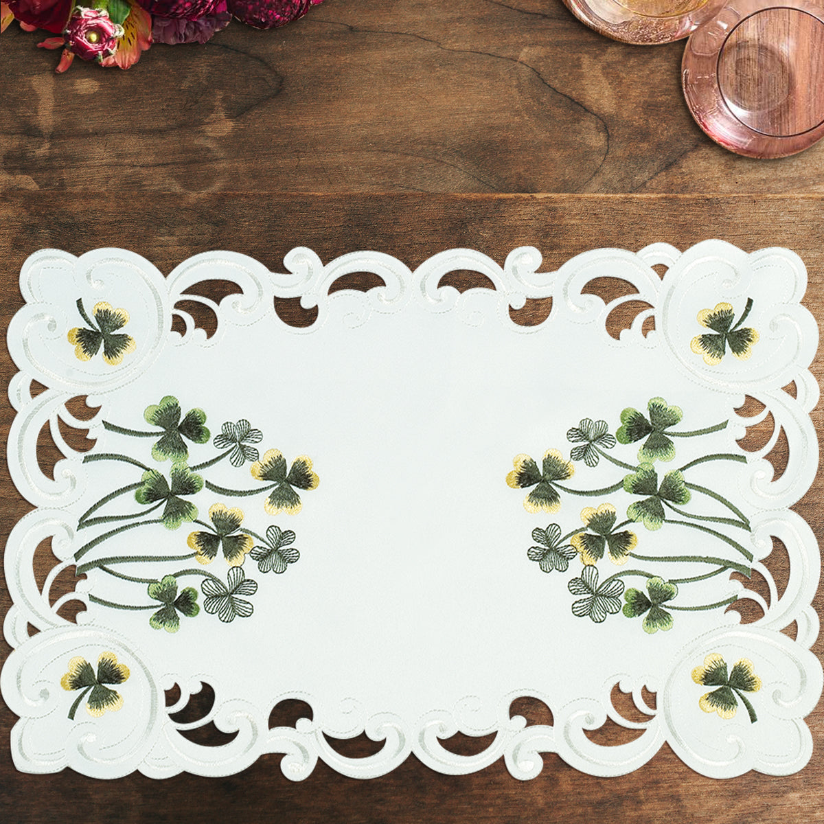 Ivory Table Doilies - Clem Collection - Decozen