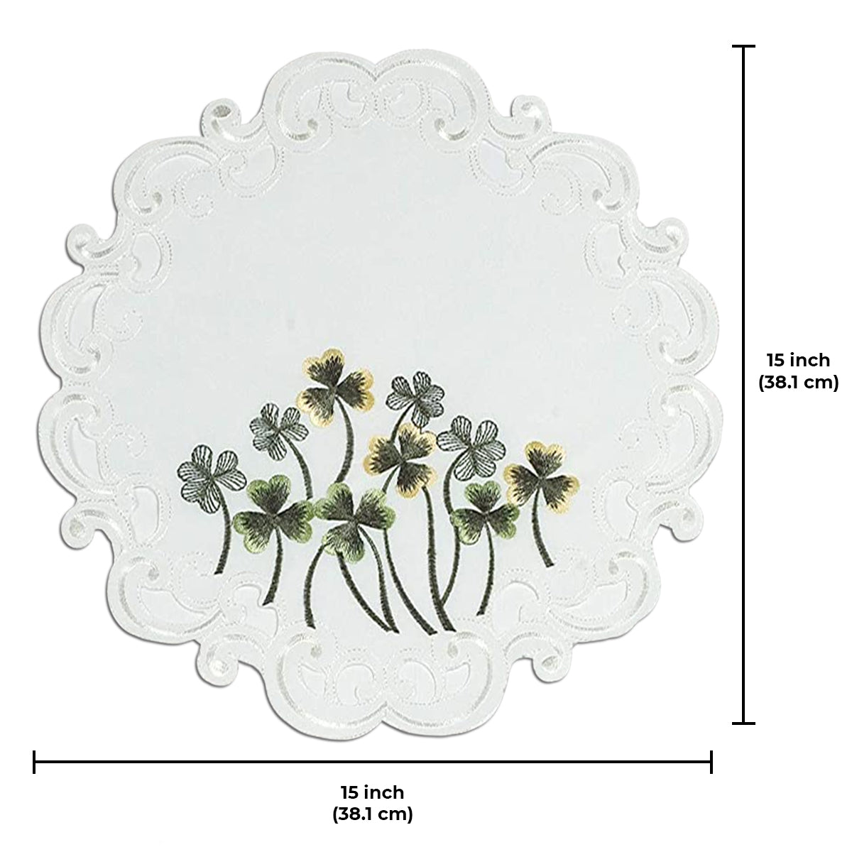 Ivory Table Doilies - Clem Collection - Decozen