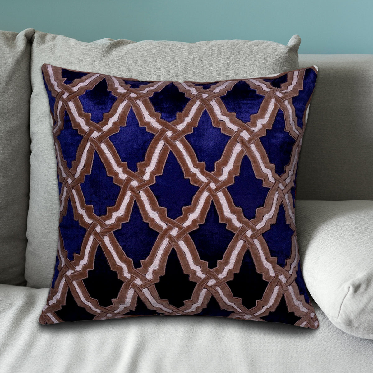 Navy Blue Throw Pillow Covers - Set of 2 and 4, 18 x 18 Inches Set of 2