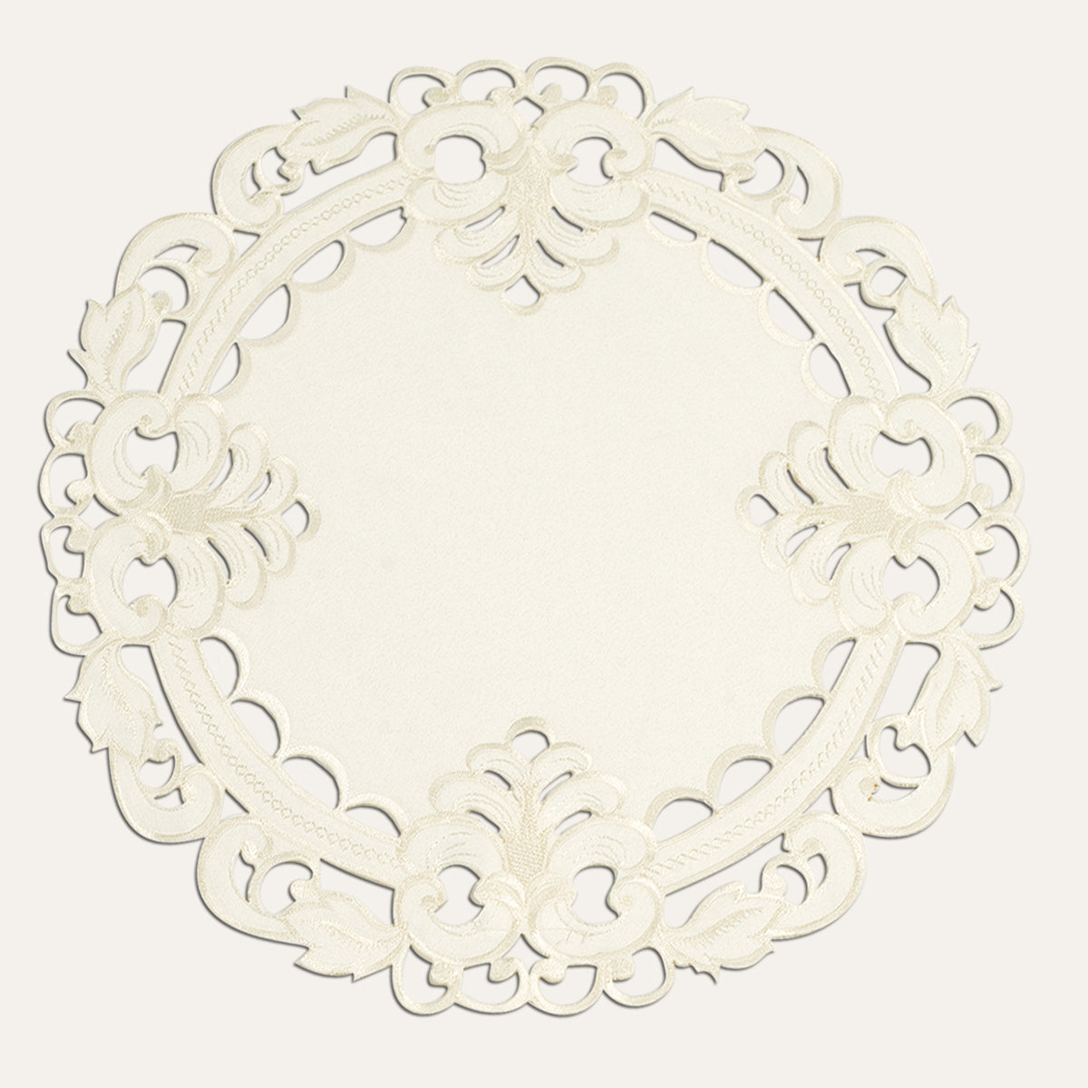 Beige Table Doilies - Damarcus Collection - Decozen