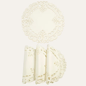 Beige Table Runner - Damarcus Collection - Decozen