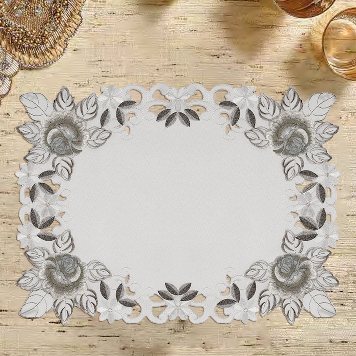 Ivory Table Doilies - Alois Collection - Decozen